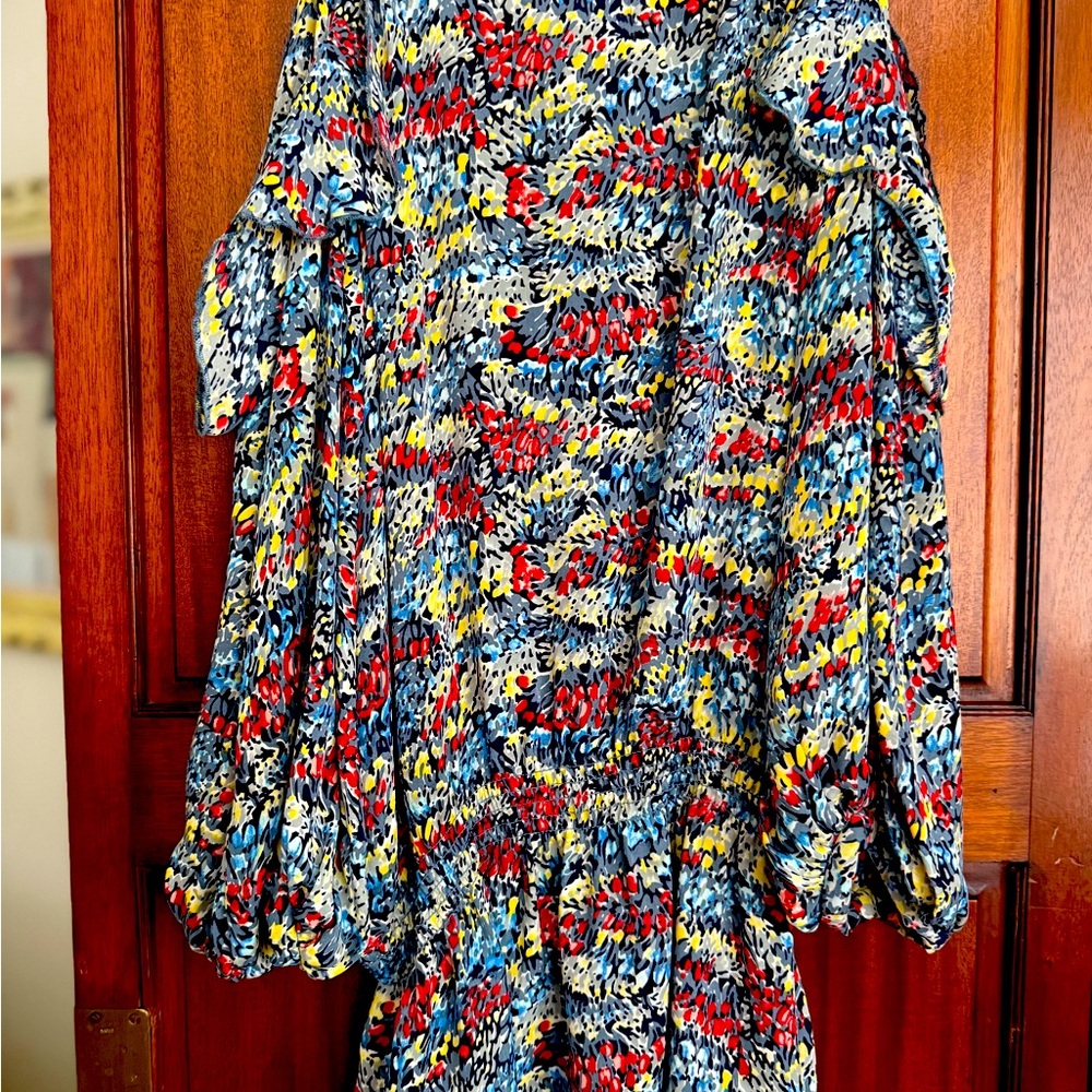 Colorful Abstract Print Dress